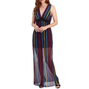 BCBGeneration Chiffon Maxi Sleeveless Dress